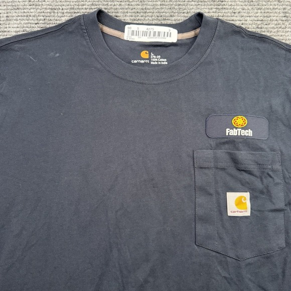 Carhartt Other - Carhartt Pocket Tee T Shirt Men's Size LG Navy Blue‎ Short Sleeve Cotton Comfort